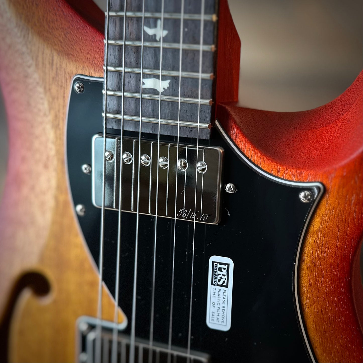 PRS S2 Vela Semi-Hollow HHT Quimper Edition – McCarty Sunburst Satin Nitro USA Electric Guitar S2089022