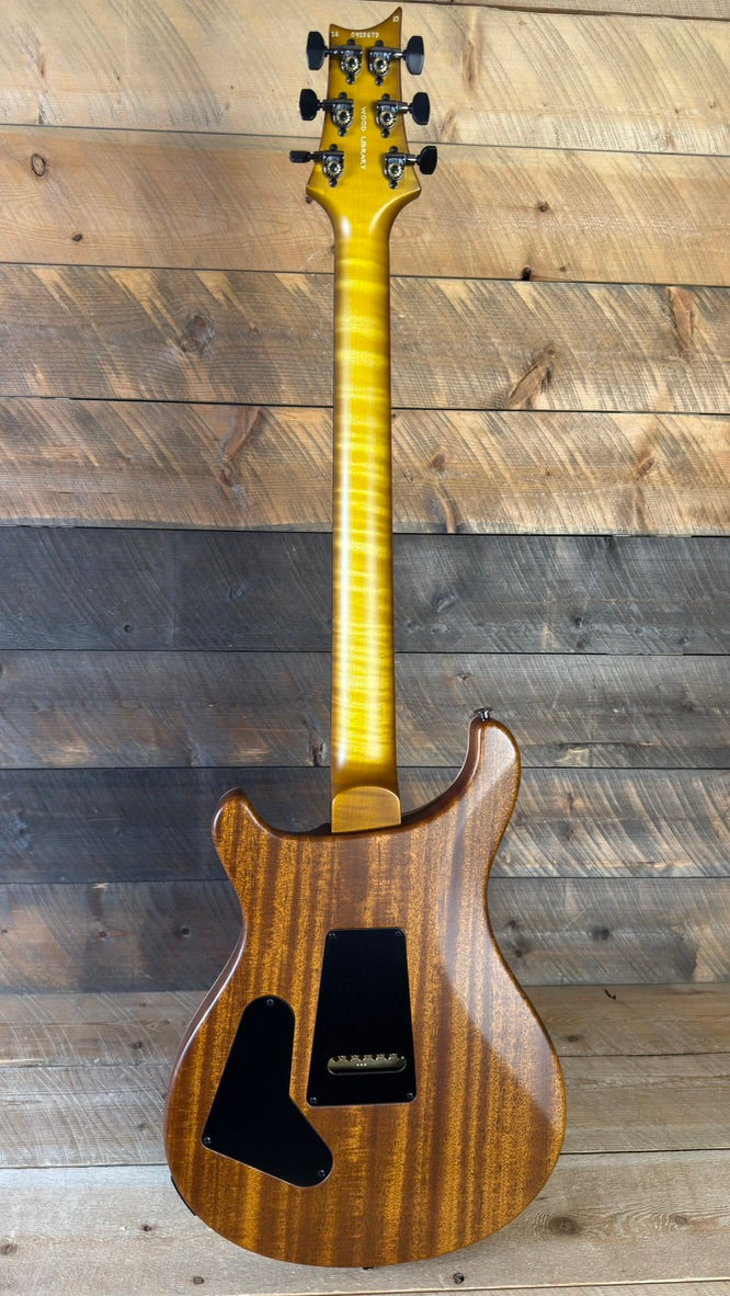 PRS Wood Library Custom 24 Fatback Semi-Hollow McCarty III Pickups Ebony Fretboard Satin Livingston Lemondrop Finish Stained Maple Neck 423673
