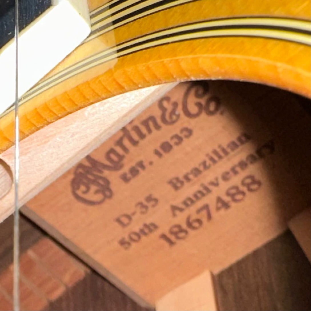 Used 2016 Martin D-35 Brazilian Rosewood 50th Anniversary Limited Edition - Natural W/OHSC