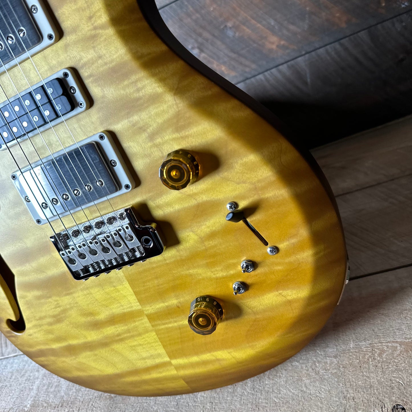 PRS S2 Wood Library Special Semi-Hollow Quilted Top - Livingston Lemondrop S2085516