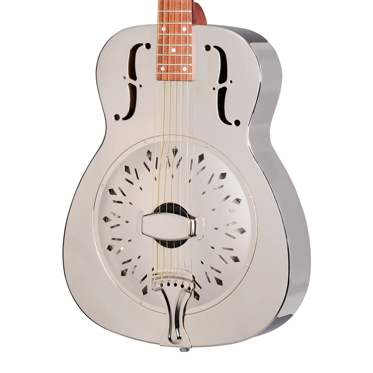Epiphone Dobro Hound Dog M-14 Metalbody (Round Neck) W/Dobro Hardshell Case - Nickel