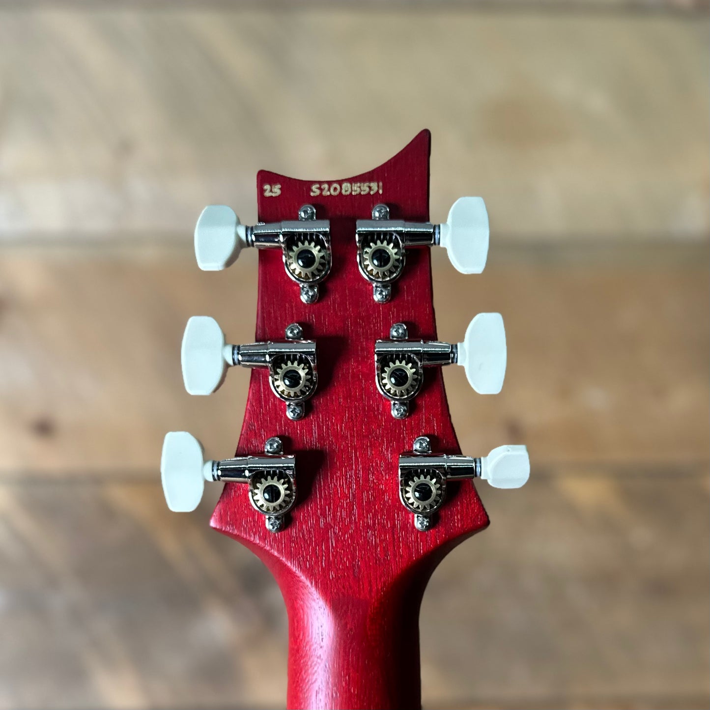 PRS S2 Wood Library Custom 24-08 QS Exclusive Satin Run! - Bonnie Pink Cherry Burst S2085531