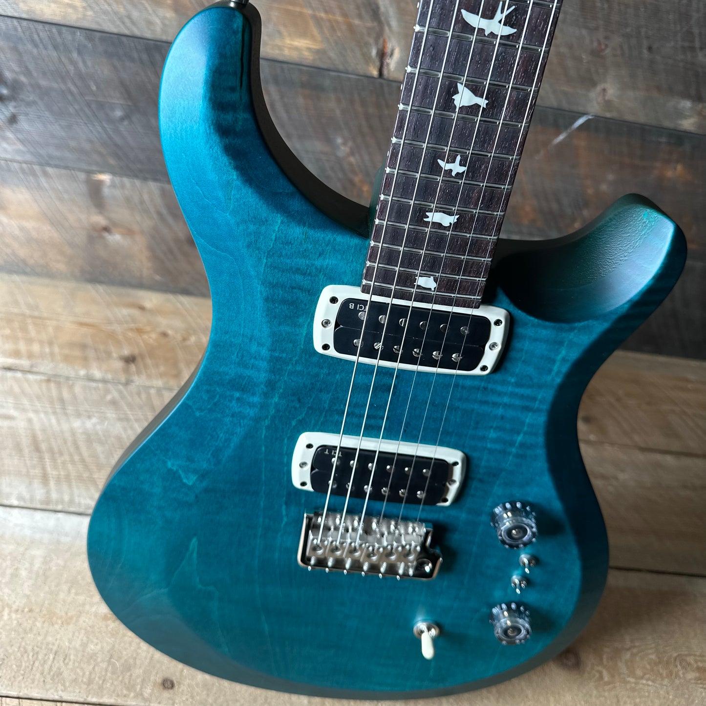PRS S2 Wood Library Custom 24-08 QS Exclusive Satin Run! - Faded Abalone S2085536