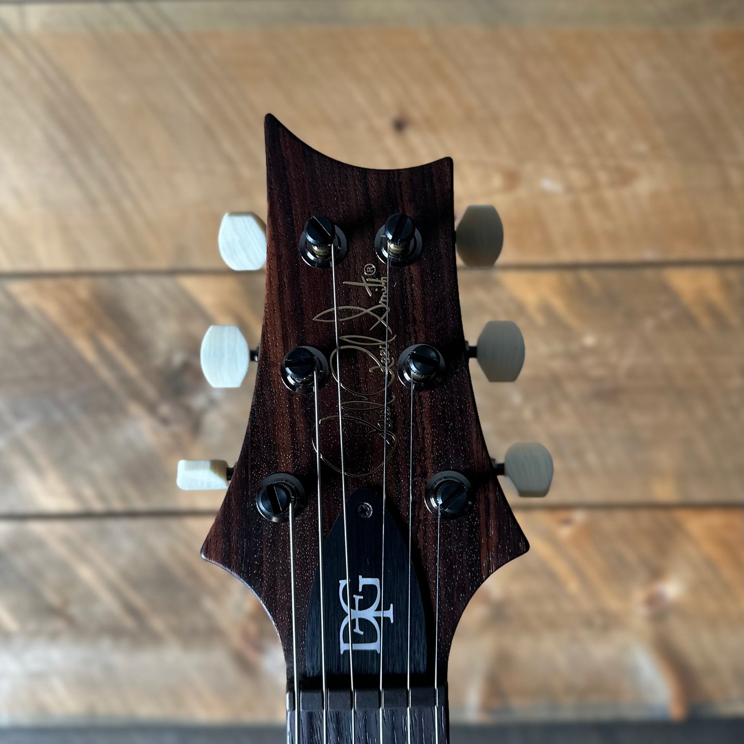 PRS Wood Library DGT Semi-Hollow David Grissom Signature , Rosewood Neck!, Flamed Maple 10-Top, Smoked Black Hardware - Satin Copperhead (Natural Back) 418143