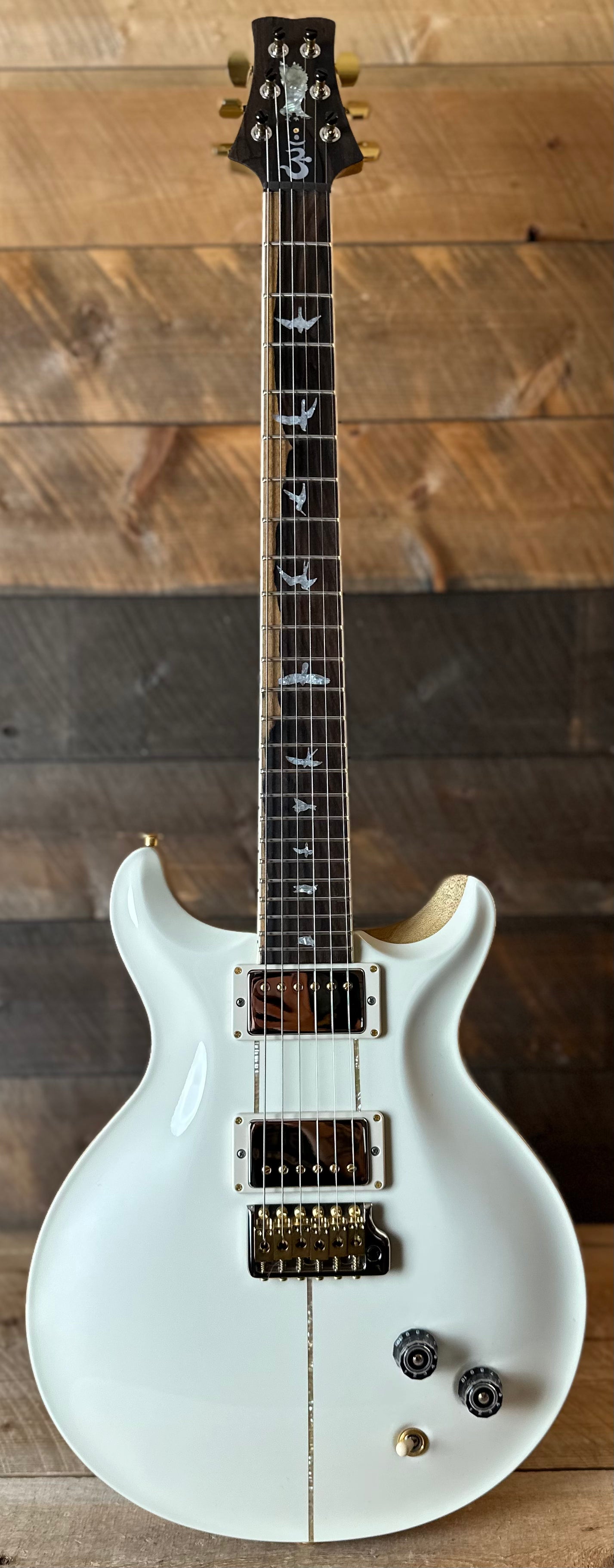 PRS Wood Library Santana Retro Korina Back & Neck, Ziricote FB!! - Antique White Top W/Natural Back 418563