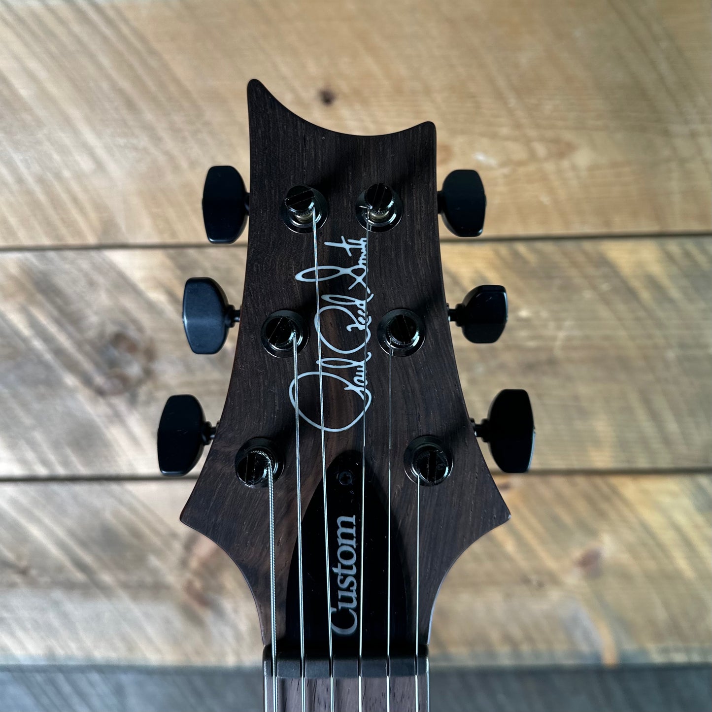 PRS Wood Library Custom 24 Amazing Quilted 10 top!!, Korina Body/Neck, Brazilian Rosewood FB - Satin Burnt Maple Leaf 423678