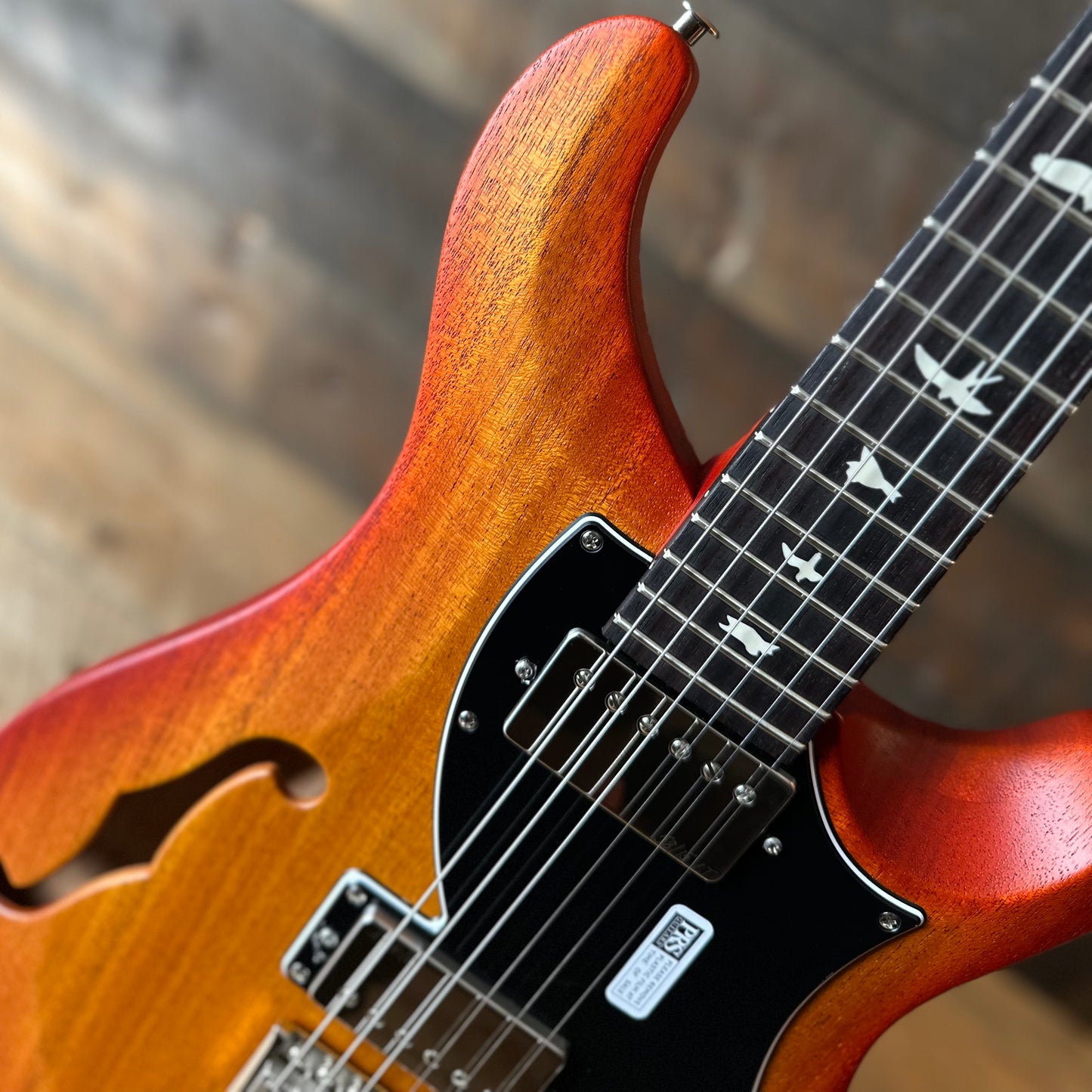 PRS S2 Vela Semi-Hollow HHT Quimper Edition – McCarty Sunburst Satin Nitro USA Electric Guitar S2089128