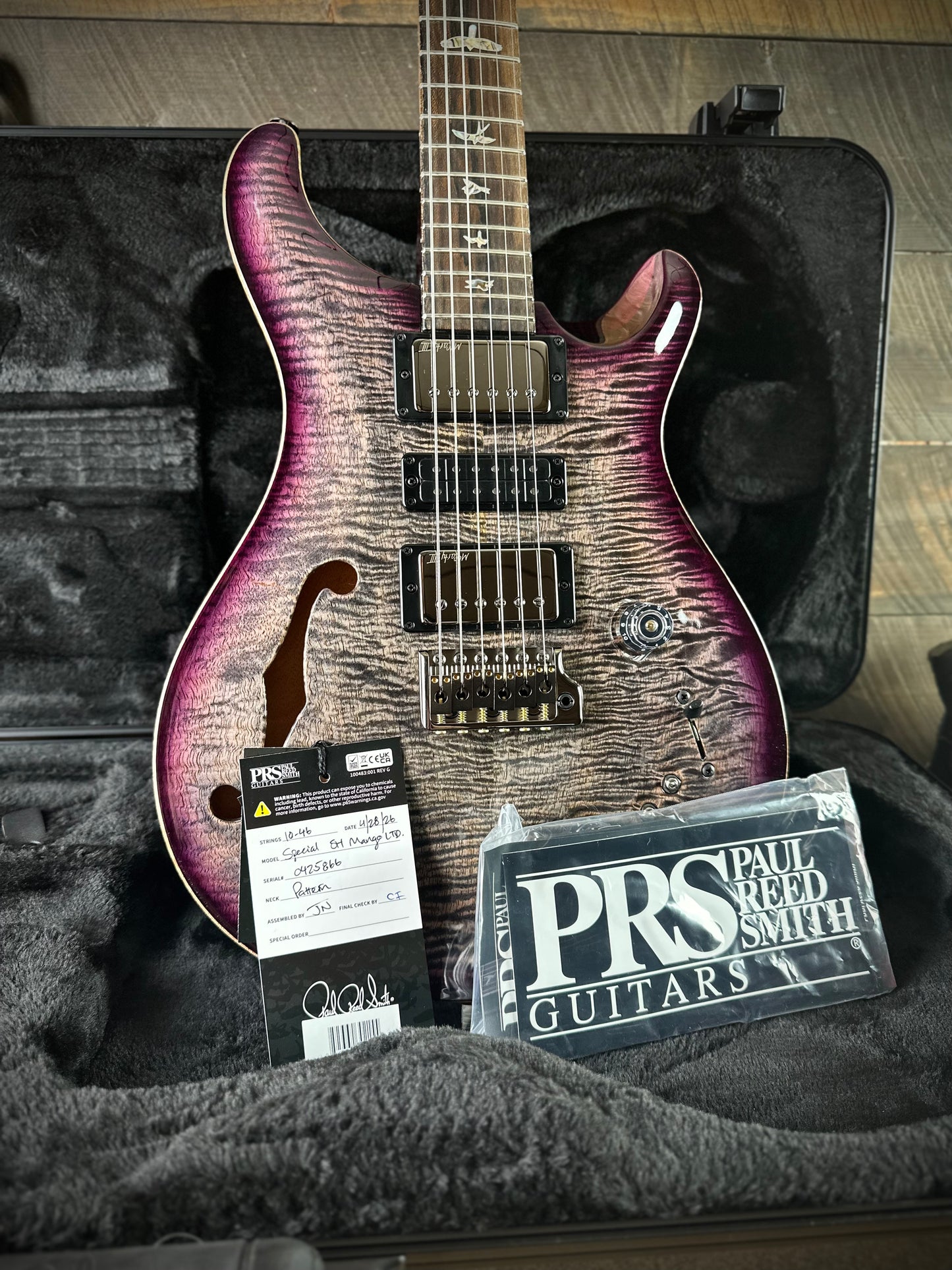 PRS Special Semi-Hollow Mango Top Limited Edition Only 200!! - Charcoal Purple Burst 425866