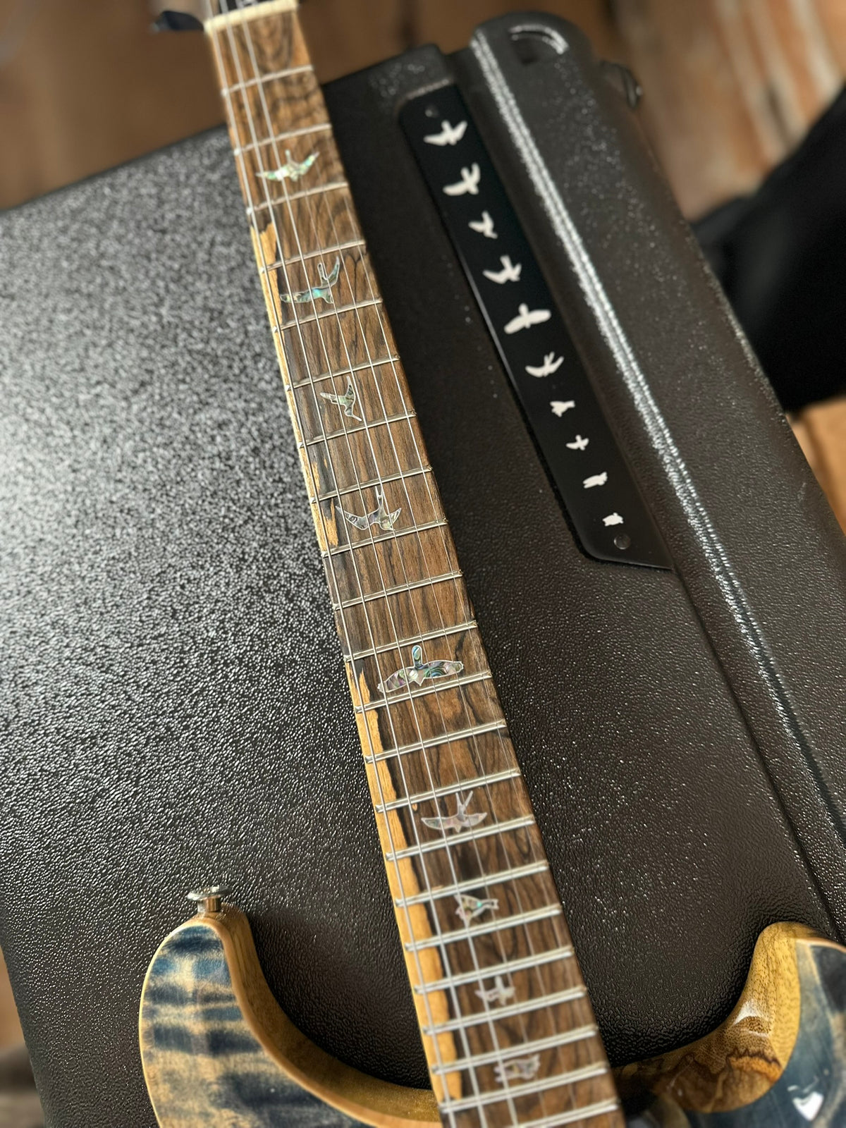 PRS Wood Library Custom 24 Stoptail Limited Edition - Faded Whale Blue (Natural Back) 430447