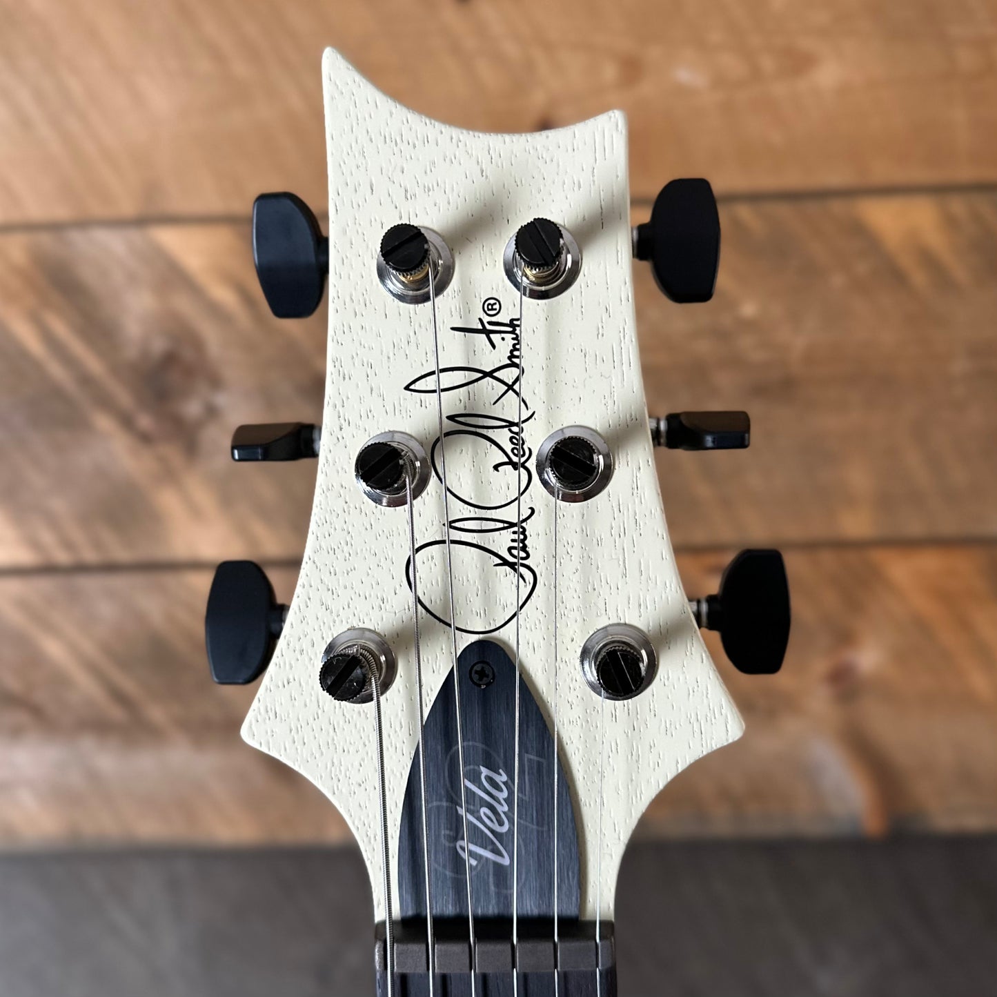 PRS S2 Vela Semi-Hollow HHT Quimper Edition – Antique White Satin Nitro USA Electric Guitar S208998