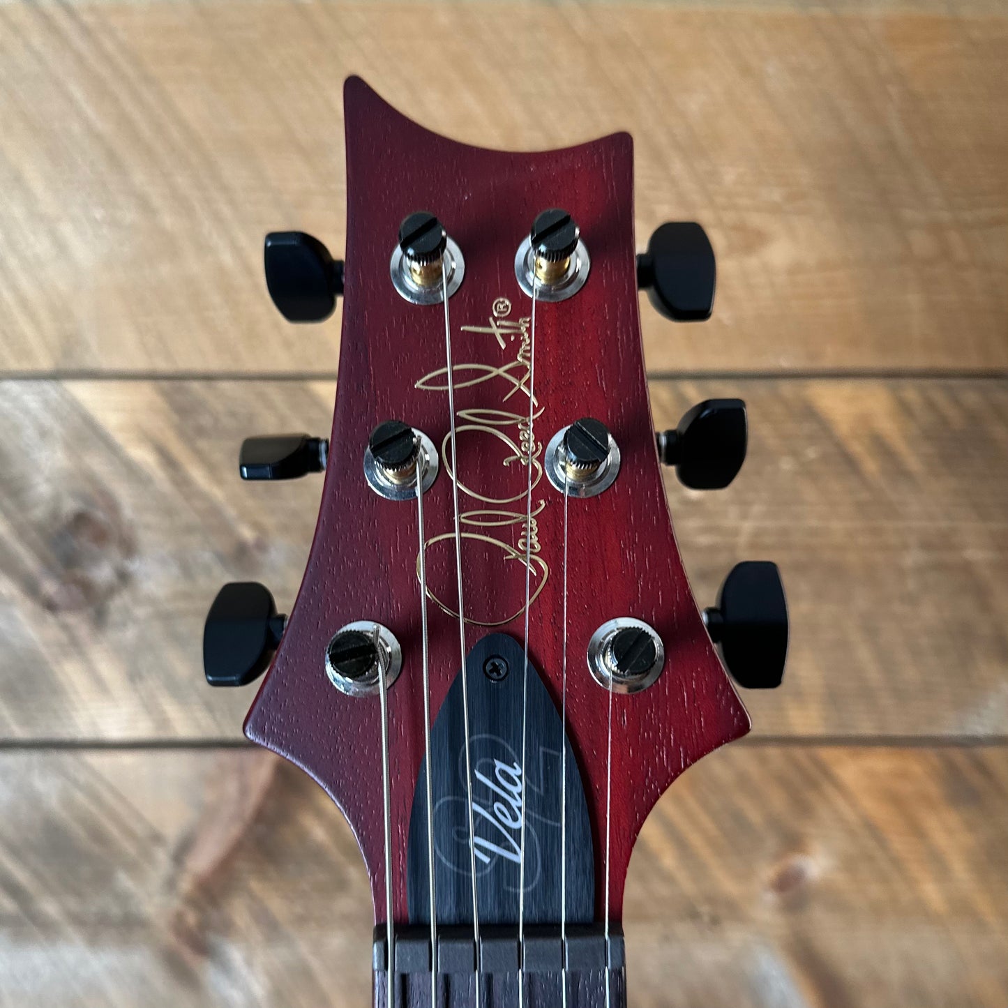 PRS S2 Vela Semi-Hollow HHT Quimper Edition – Dark Cherry Sunburst Satin Nitro USA Electric Guitar S2088946