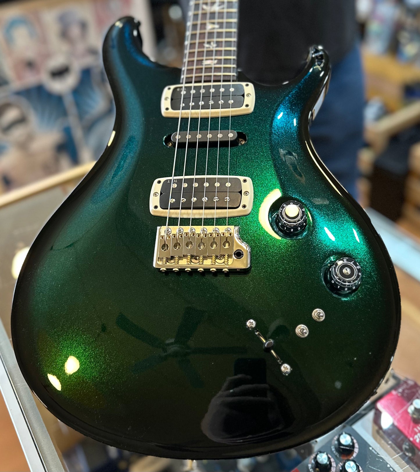 PRS Modern Eagle V Custom Color - Rare One Of A Kind!! Celestial Green Blue Sparkle 416140