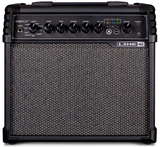 Line 6 Spider V 20 MKII 20 Watt Guitar Combo Amplifier