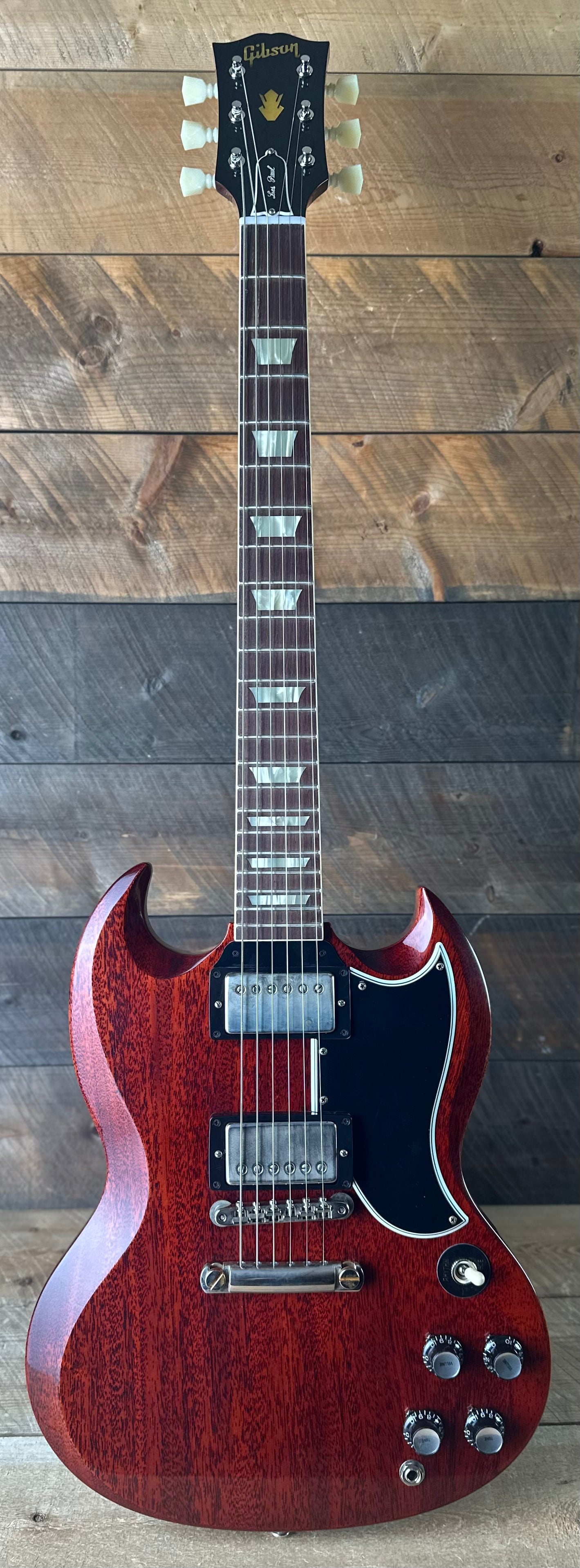 Gibson Custom 1961 Les Paul SG Standard Reissue Stop Bar, VOS - Cherry Red 600911
