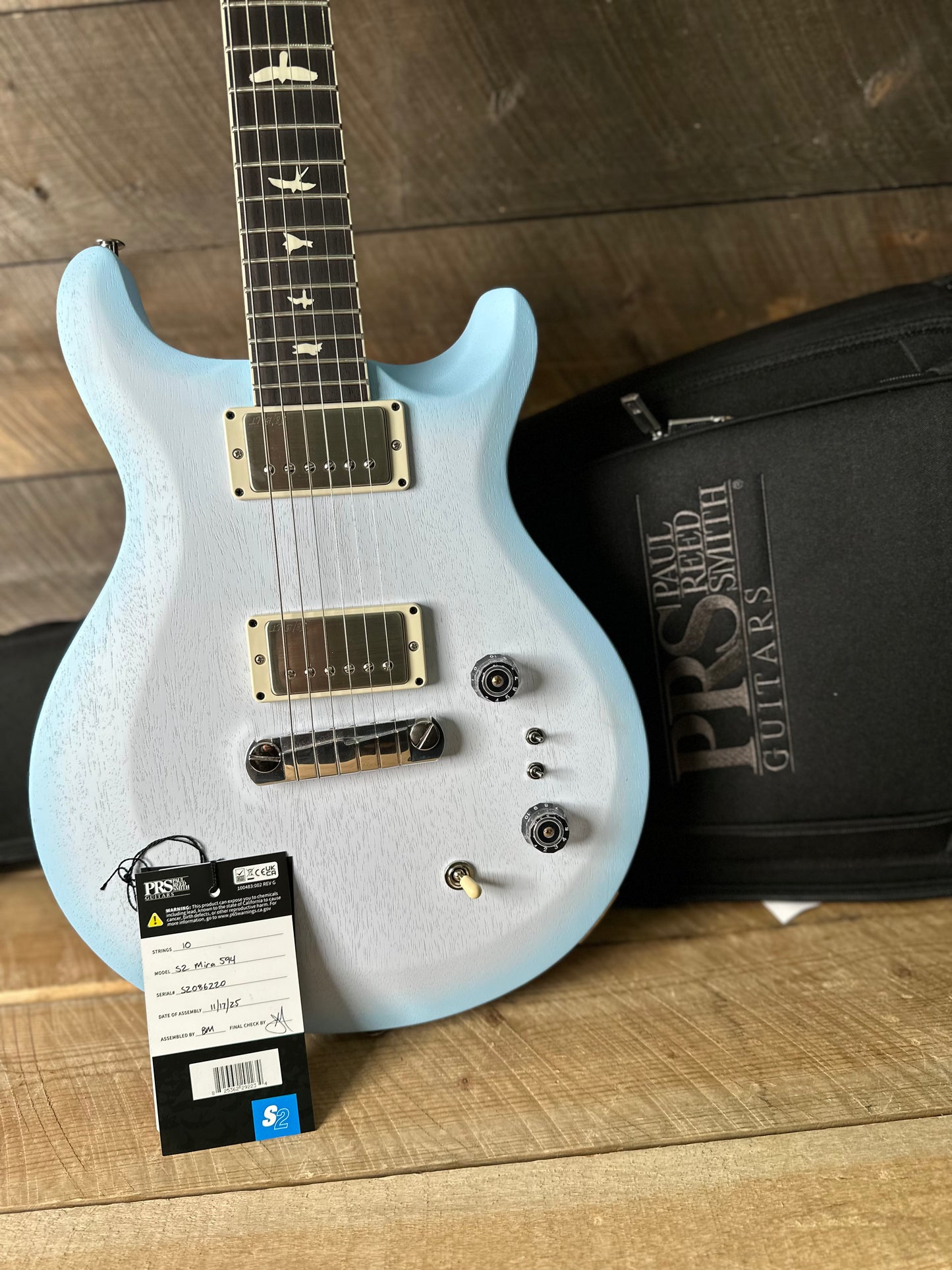 PRS S2 Mira 594 - Satin Cloud Burst S2086220