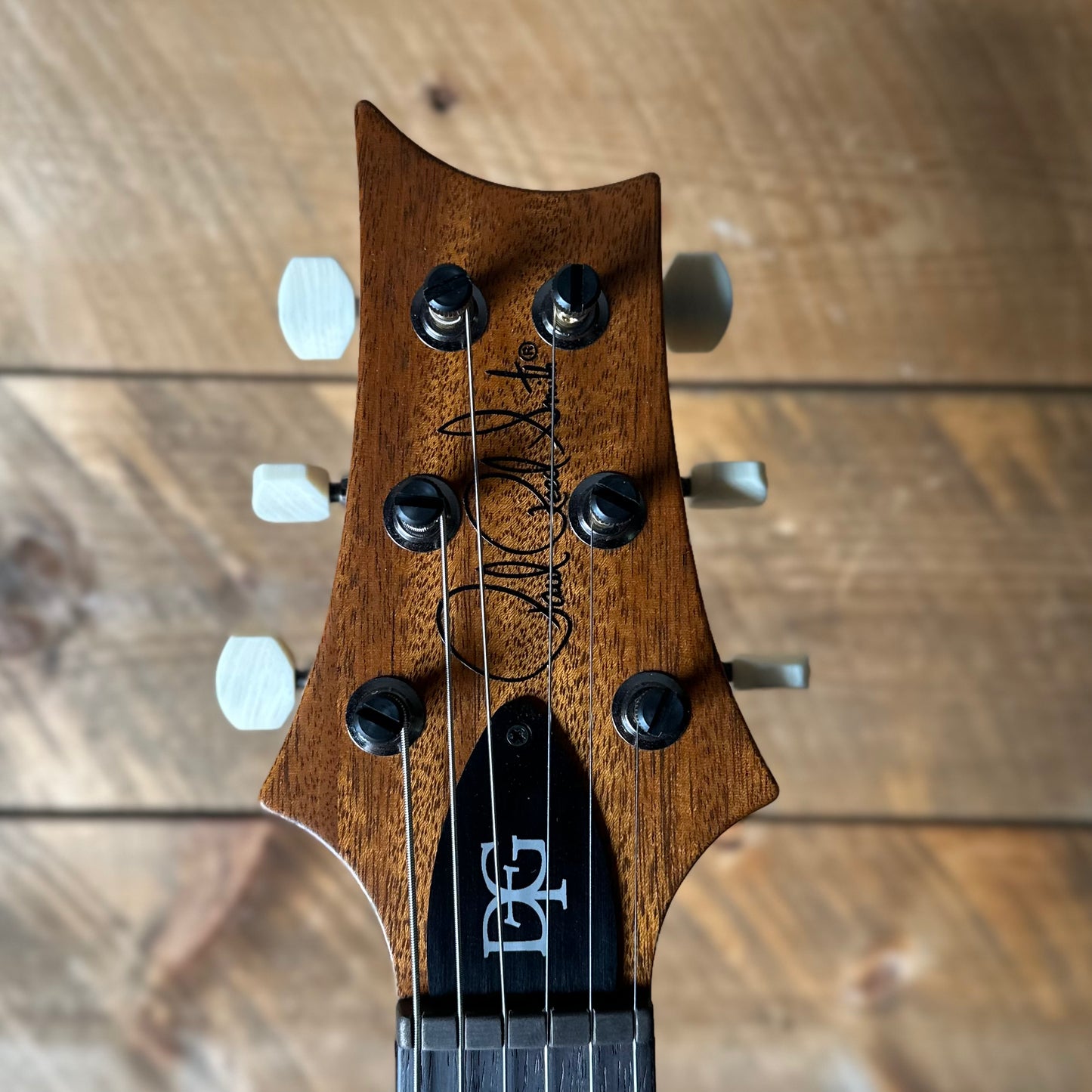 PRS Wood Library DGT Semi-Hollow David Grissom Signature, Flamed Maple 10-Top, Smoked Black Hardware - RARE! Satin Copperhead Microburst 418569