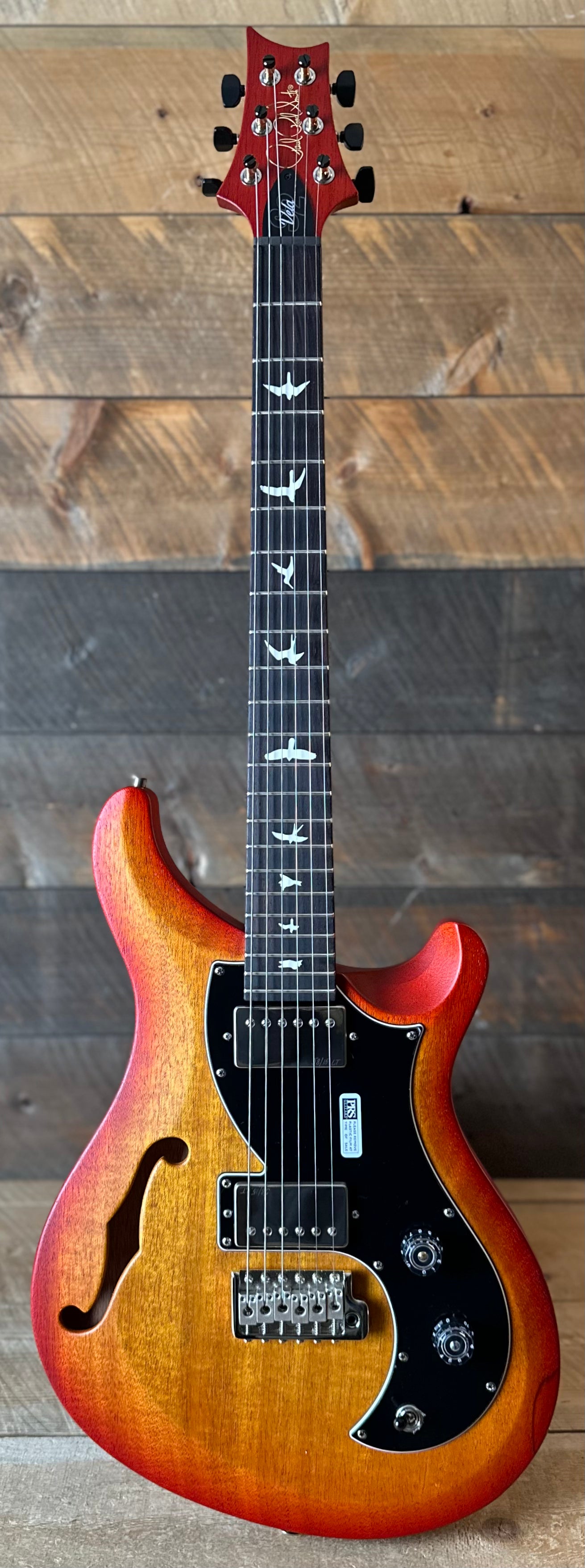 PRS S2 Vela Semi-Hollow HHT Quimper Edition – McCarty Sunburst Satin Nitro USA Electric Guitar S2089022