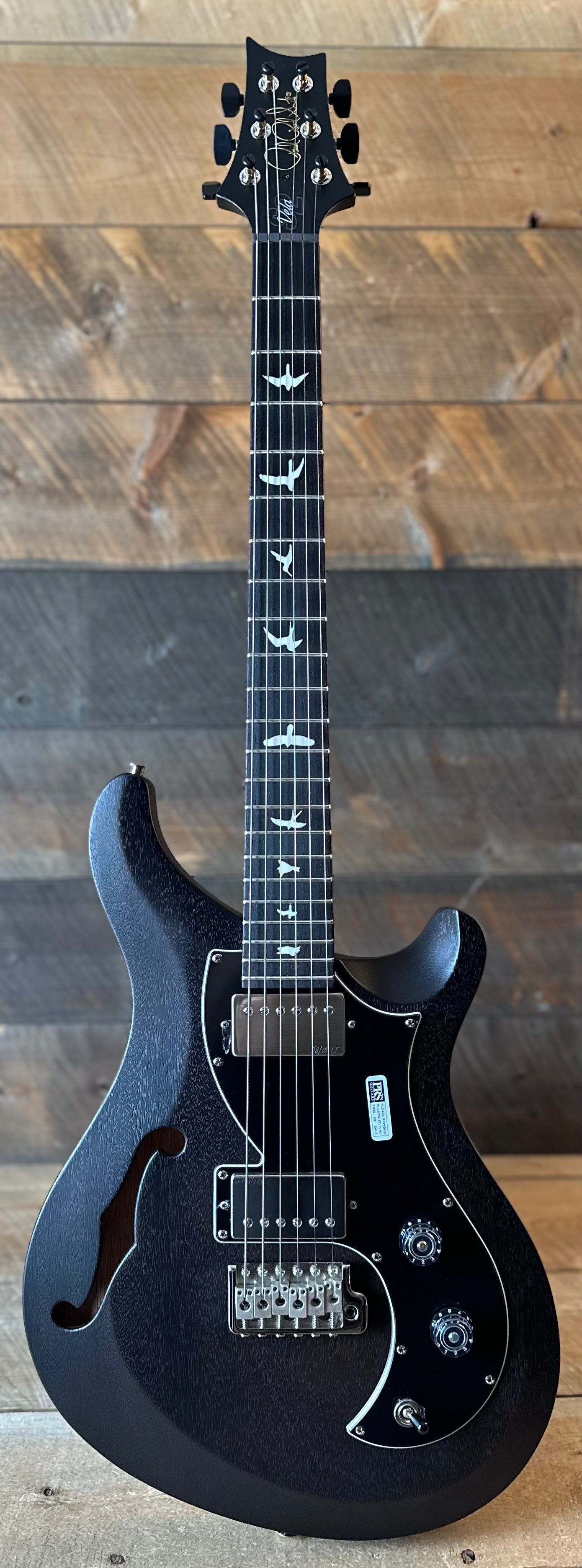 PRS S2 Vela Semi-Hollow HHT Quimper Edition – Charcoal Satin Nitro USA Electric Guitar S2089207