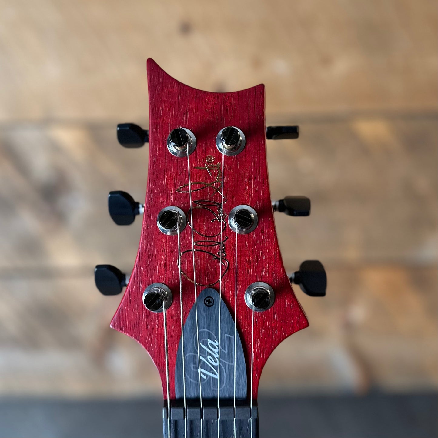 PRS S2 Vela Semi-Hollow HHT Quimper Edition – Vintage Cherry Satin Nitro USA Electric Guitar S2088841