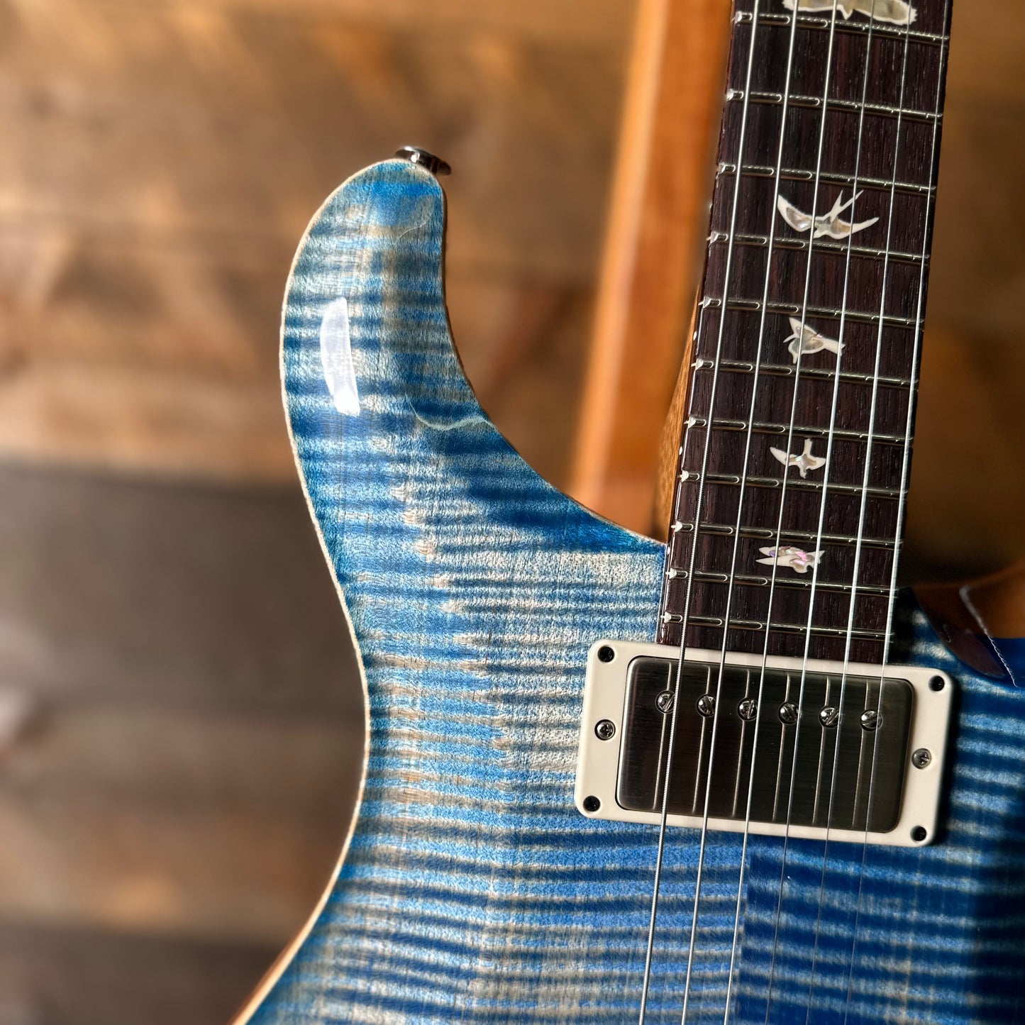 PRS DGT  (David Grissom Trem) W/Birds - Faded Blue Jean 402304