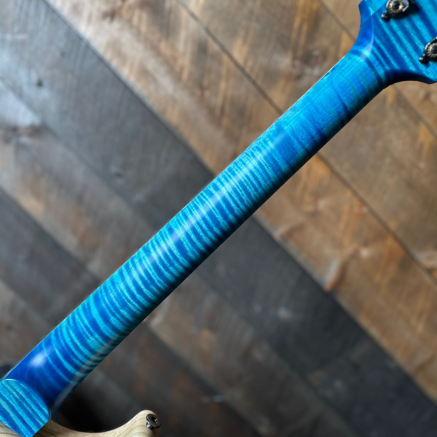 PRS Wood Library McCarty 594 Flamed Maple 10 Top, Swamp Ash Back, Stained Flamed Maple Neck, Bound Ebony FB - Satin Aquableux 418875