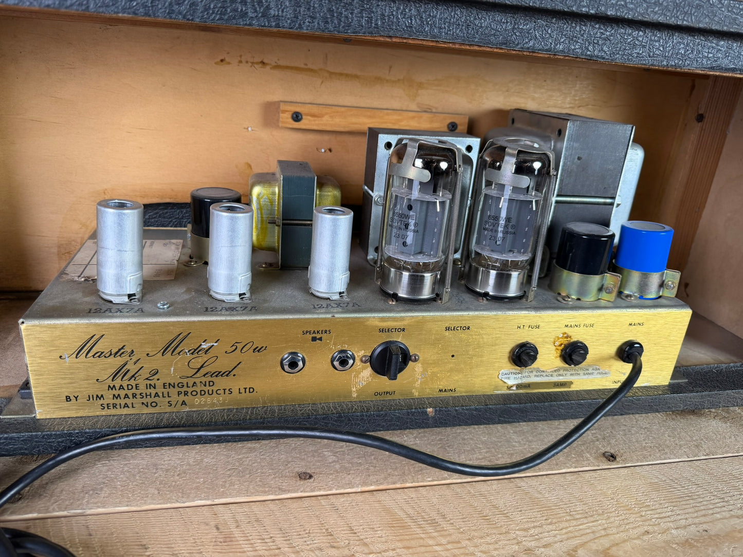 Vintage Used 1978 Marshall Master Model 50W Mk II Lead JMP Head – USA Export – Serviced