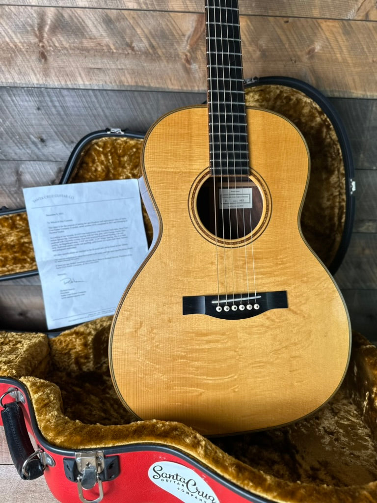 Used 2013 Santa Cruz H Model Cocobolo Sides/Back, Bear Claw Italian Spruce Top! - Natural