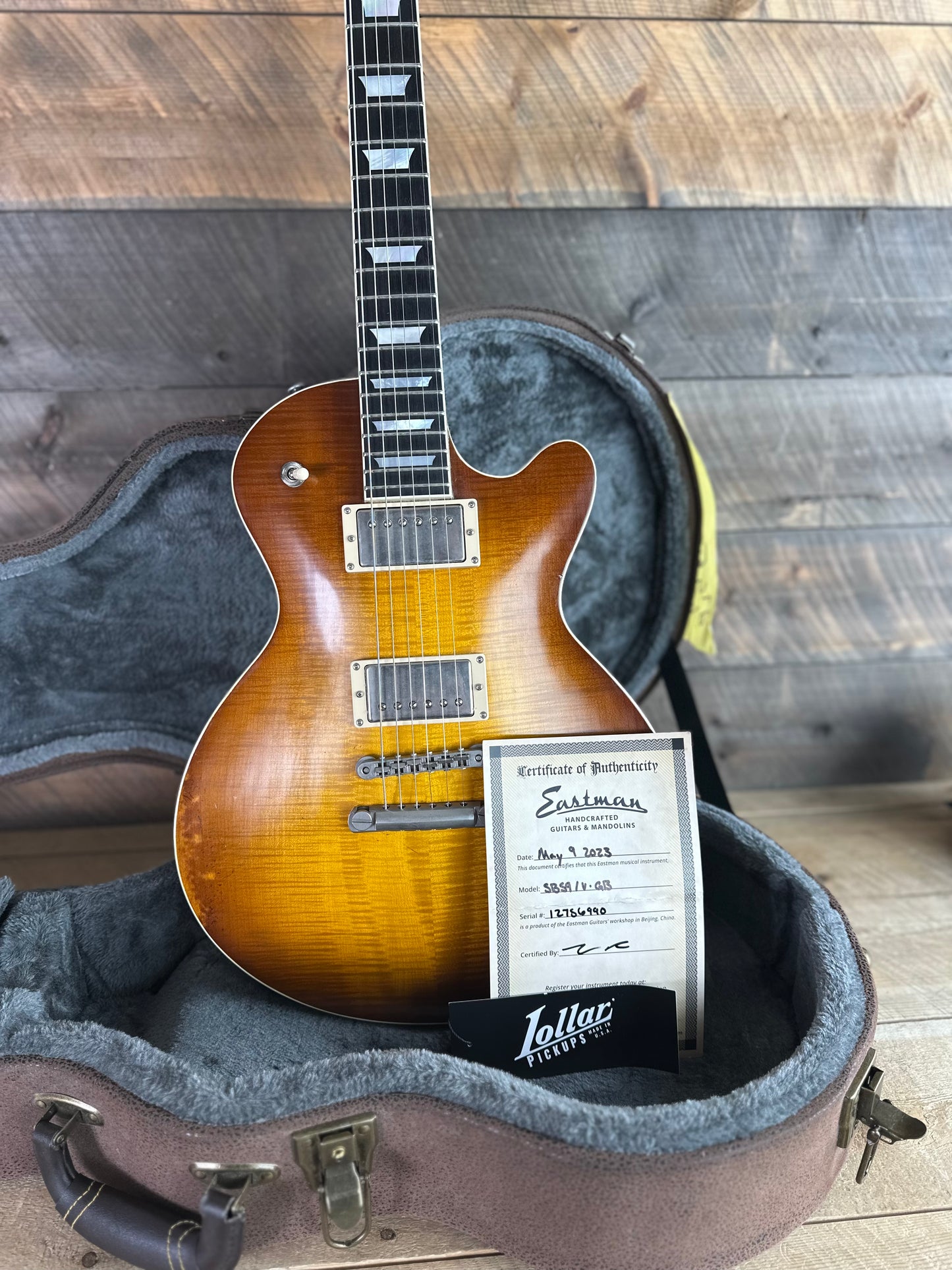 Used Eastman SB59/V - Goldburst w/Lollar Pickups!