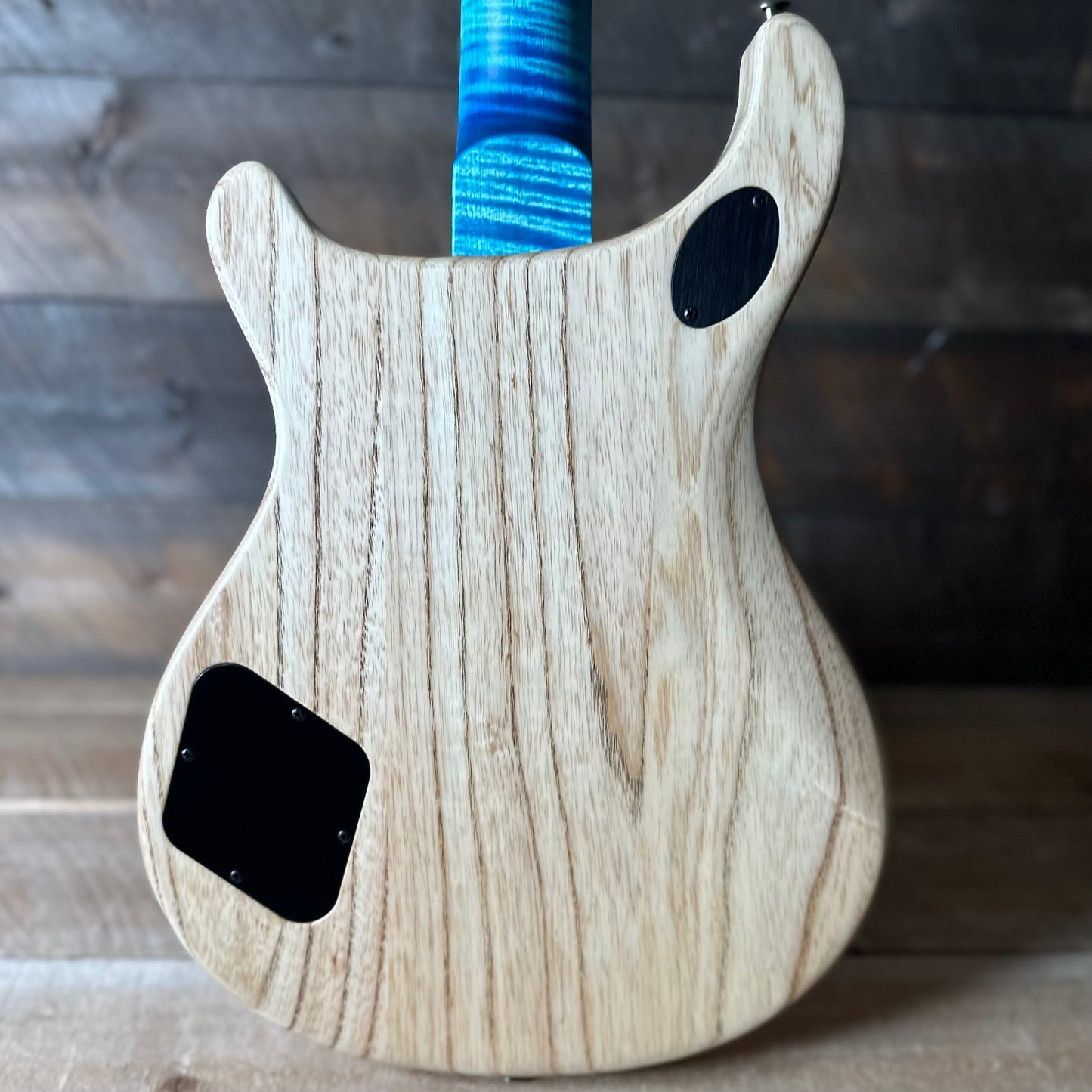 PRS Wood Library McCarty 594 Flamed Maple 10 Top, Swamp Ash Back, Stained Flamed Maple Neck, Bound Ebony FB - Satin Aquableux 418875