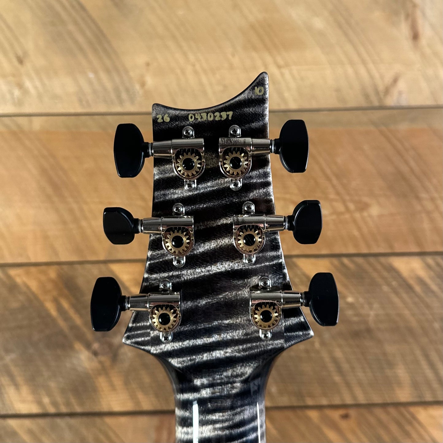PRS Wood Library Custom 24 Stoptail Limited Edition - Charcoal (Natural Back) 430237