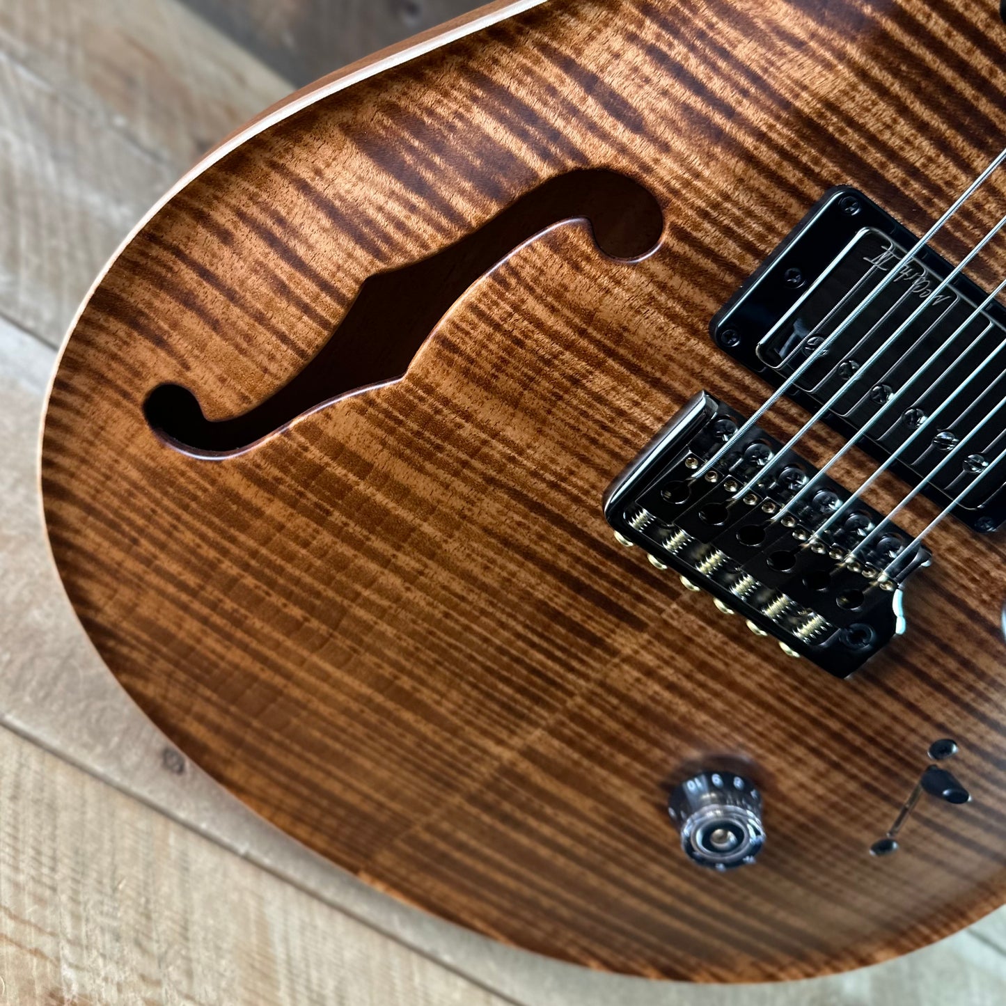 PRS Wood Library Custom 24 Fatback Semi-Hollow! - Copperhead 425090