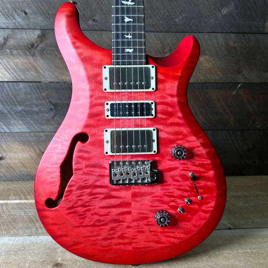 PRS S2 Wood Library Special Semi-Hollow Quilted Top - Bonnie Pink Cherry Burst S2086405