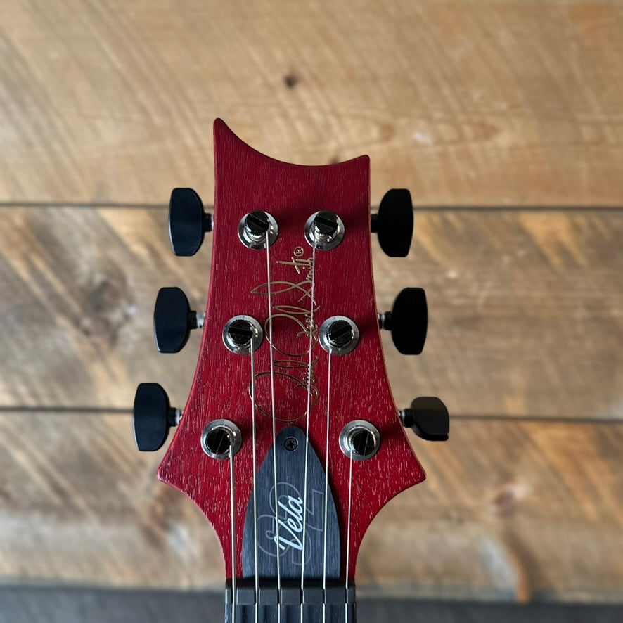 PRS S2 Vela Semi-Hollow HHT Quimper Edition – Vintage Cherry Satin Nitro USA Electric Guitar S2089021