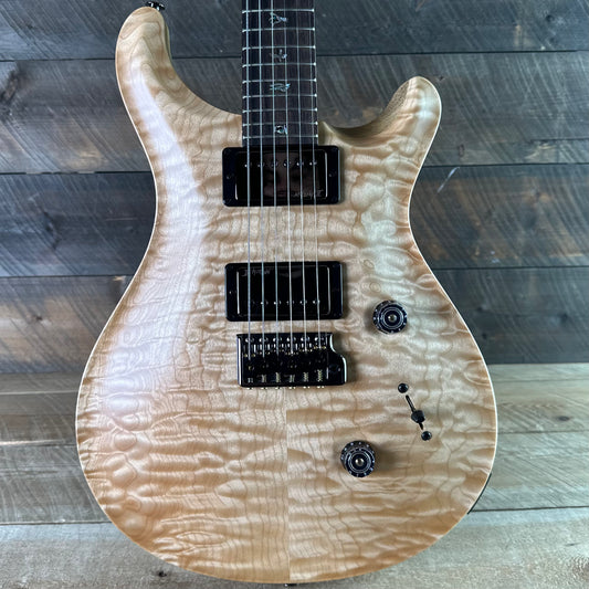 PRS Wood Library Custom 24 Amazing Quilted 10 top!!, Korina Body/Neck, Brazilian Rosewood FB - Satin Natural 423674