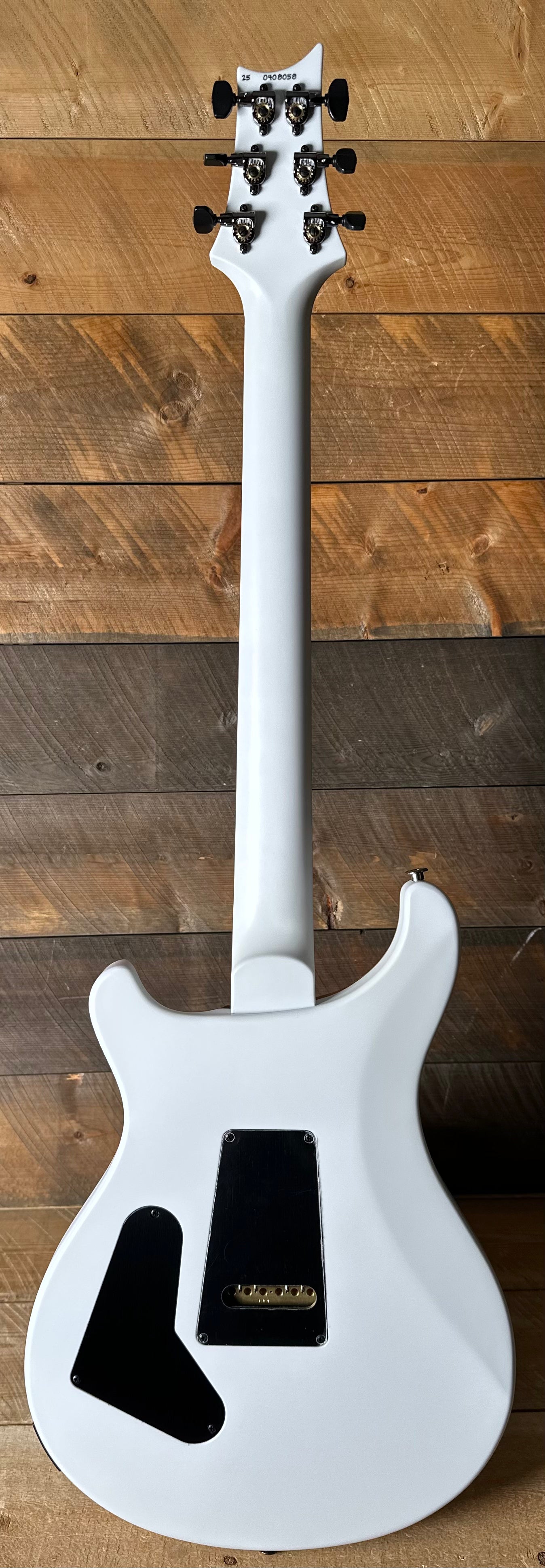 PRS Custom 24 Mango Top, Gaboon Ebony FB Satin Custom Color - Faded Grey Whale Blue W/White Back 408058