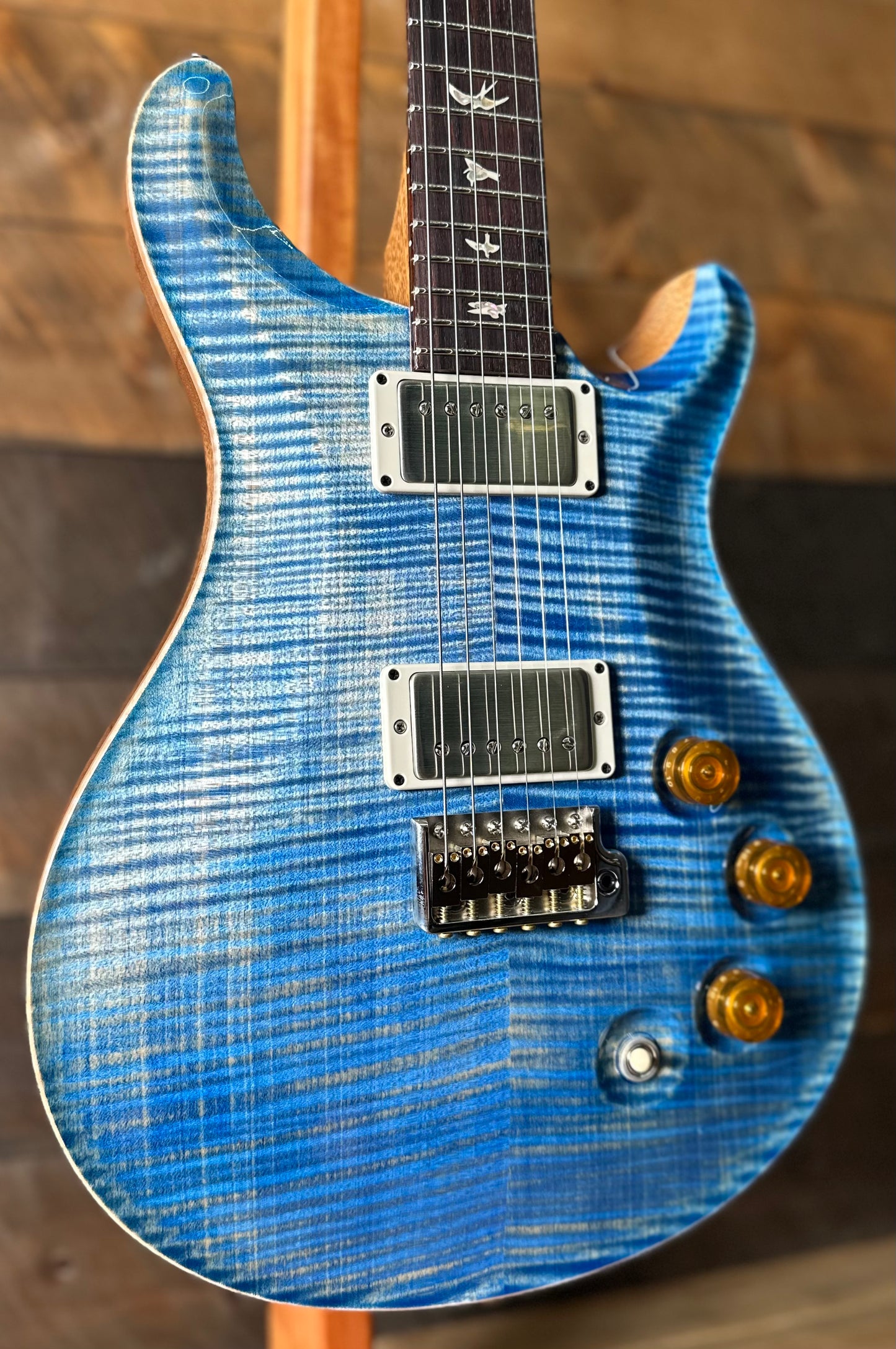 PRS DGT  (David Grissom Trem) W/Birds - Faded Blue Jean 402304