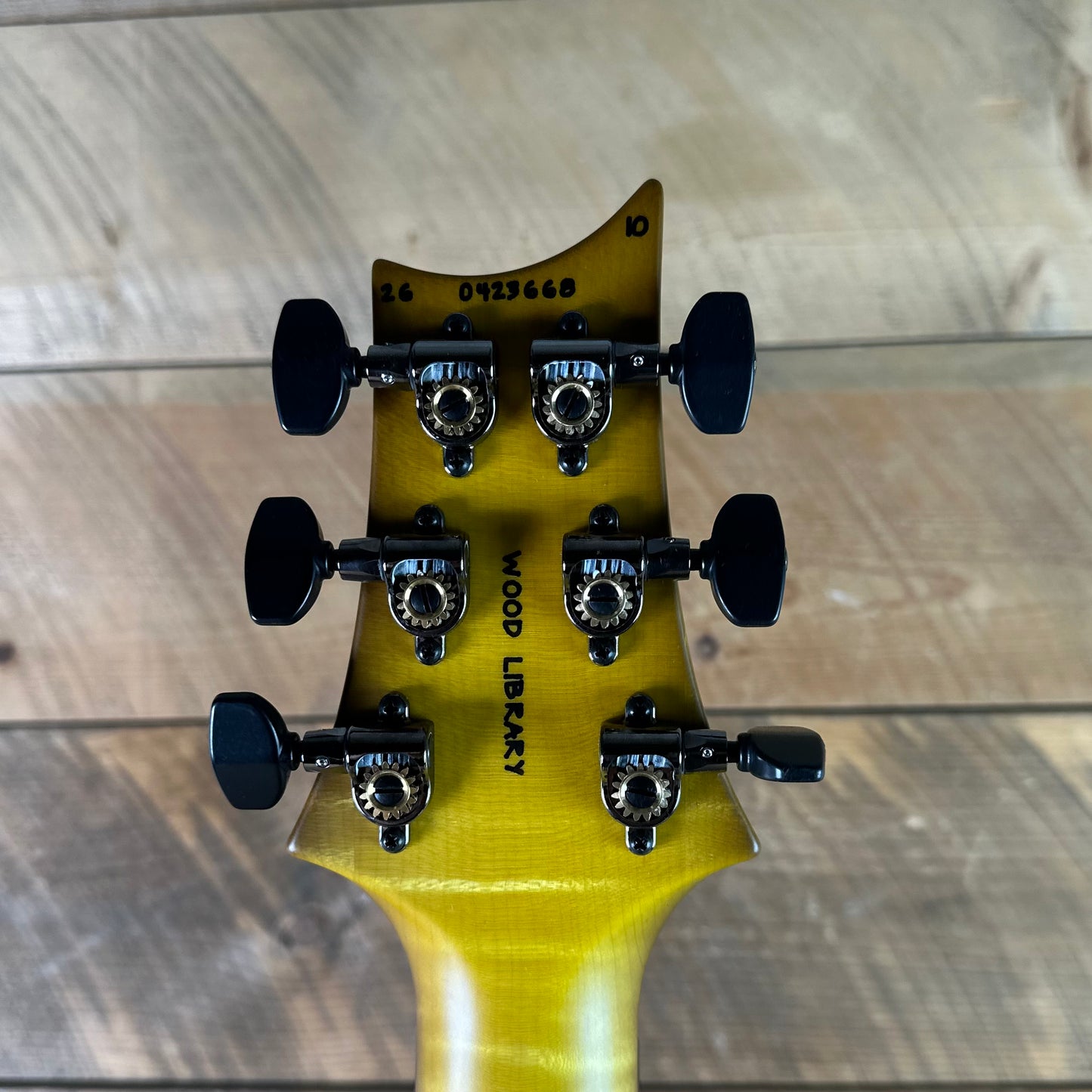 PRS Wood Library Custom 24 Fatback Semi-Hollow! - Satin Livingston Lemondrop 423668