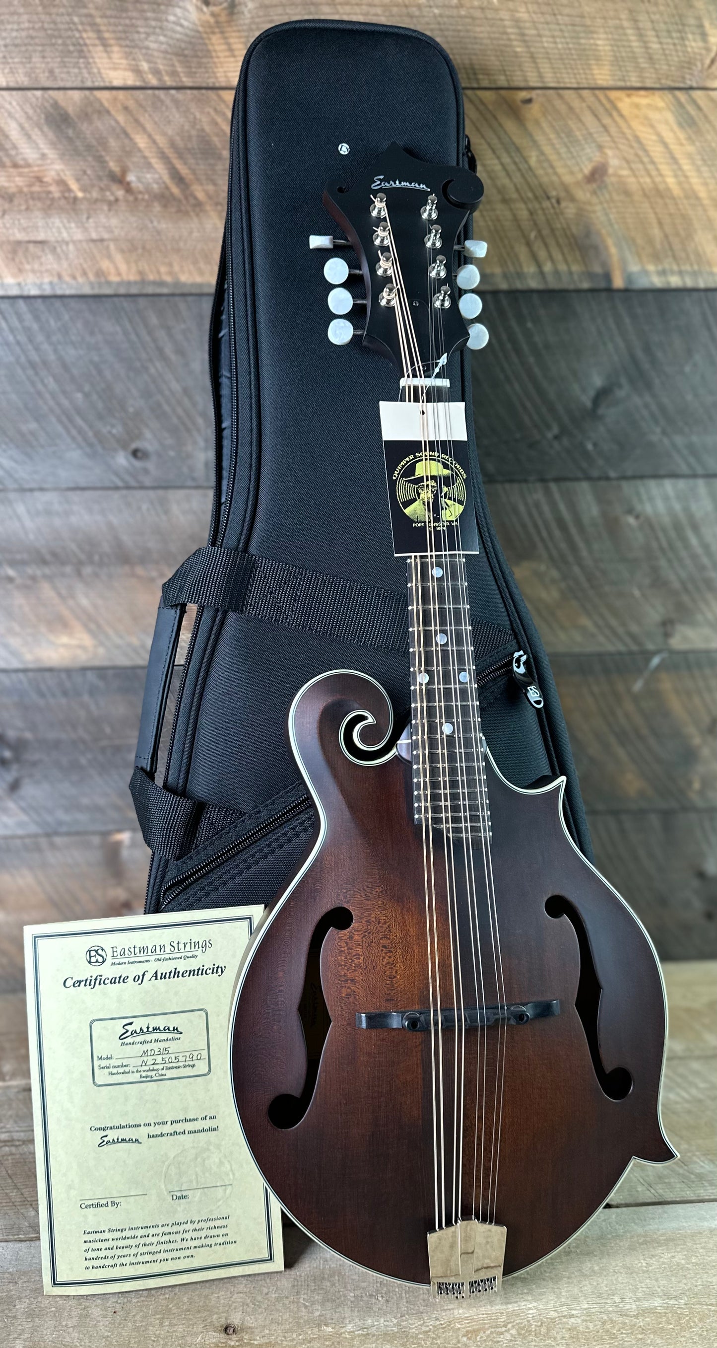 Eastman MD315 F Style Mandolin All Solid Satin