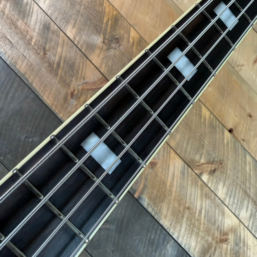 Used Schecter Corsair Bass Metallic Gold Excellent Condition