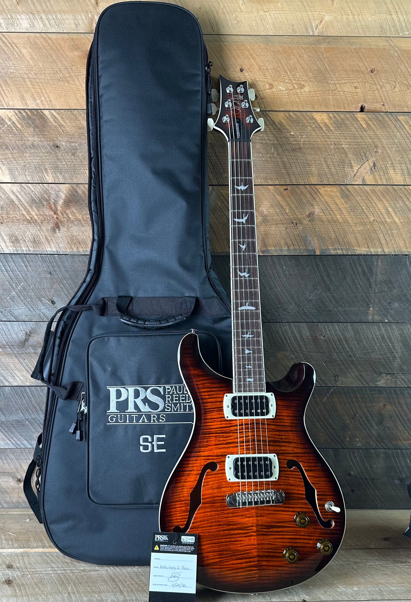 PRS SE Hollowbody I - Orange Tiger Smokeburst CTII00550