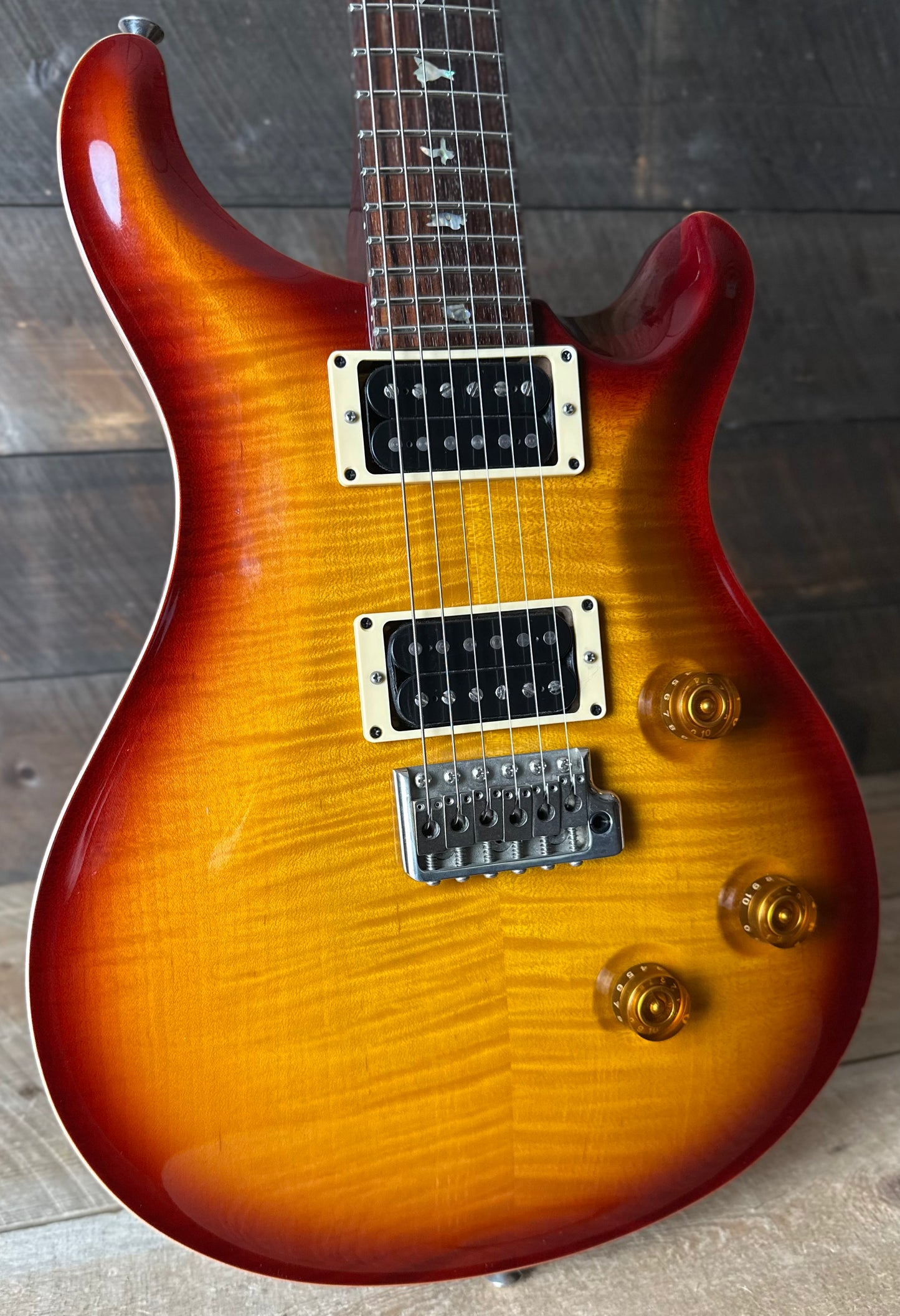 Used PRS Custom 24 Flame Maple 10-Top Tobacco Sunburst