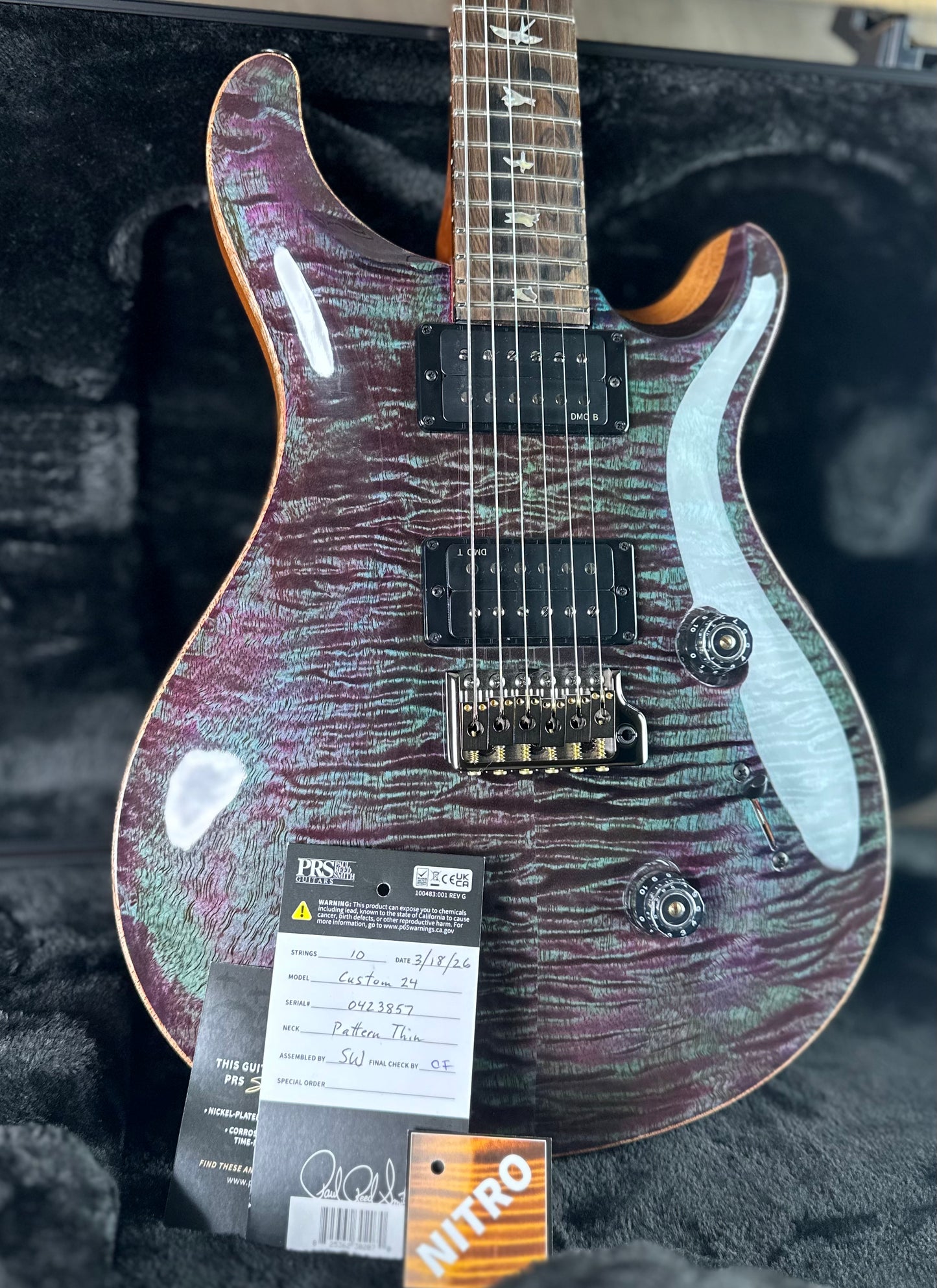 PRS Custom 24 Mango Top Limited Edition! - Violet 423857