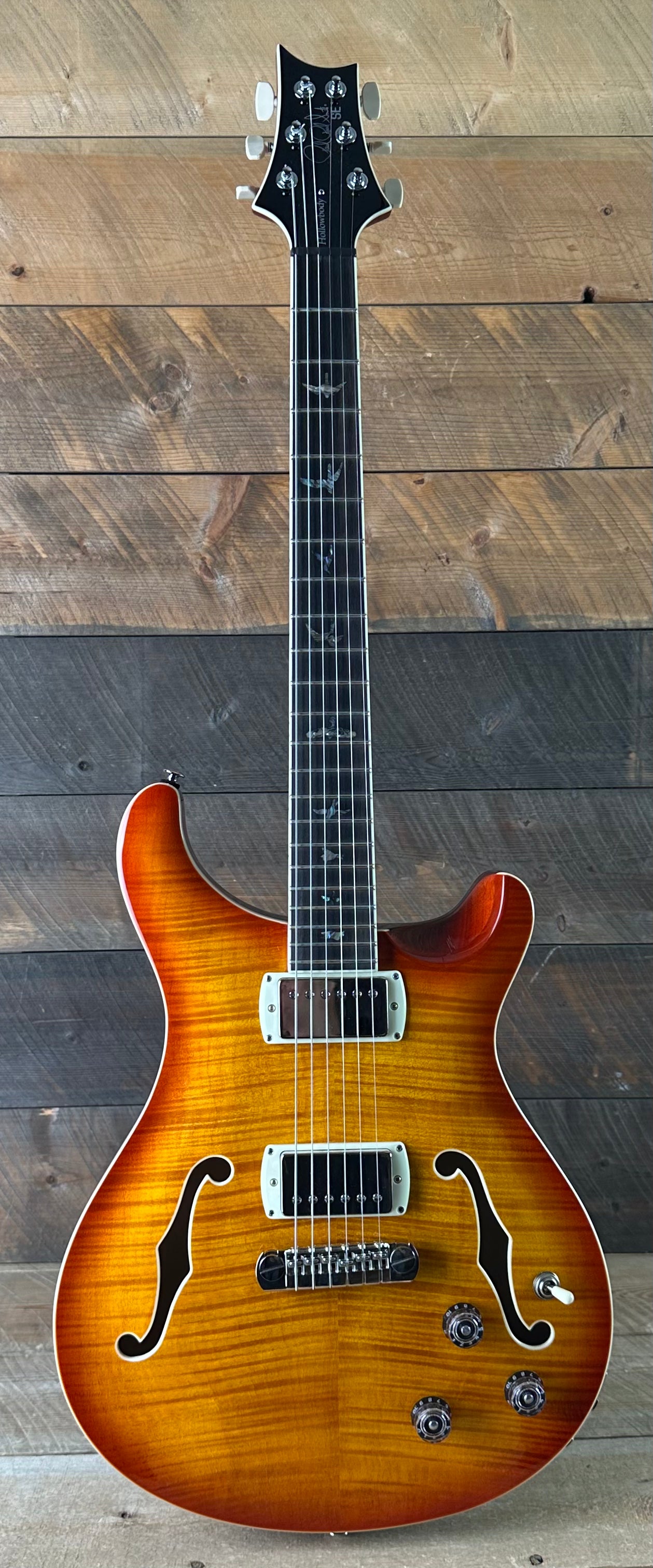PRS SE Hollowbody II Piezo, 6 lbs - Vintage Sunburst CTIH077600