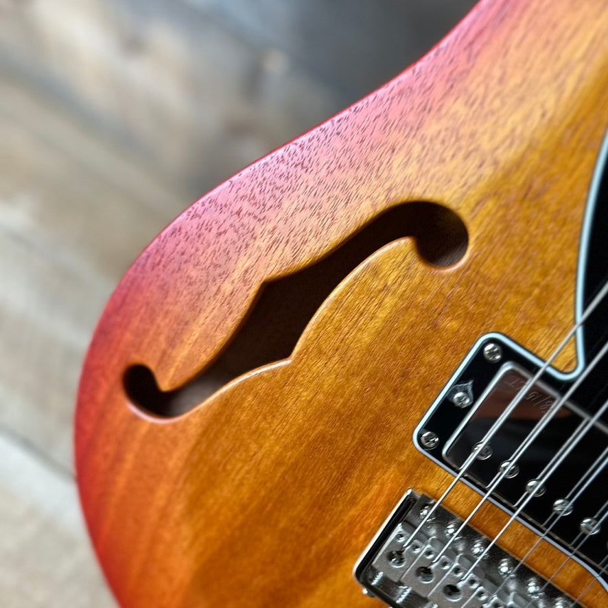 PRS S2 Vela Semi-Hollow HHT Quimper Edition – McCarty Sunburst Satin Nitro USA Electric Guitar S2089033