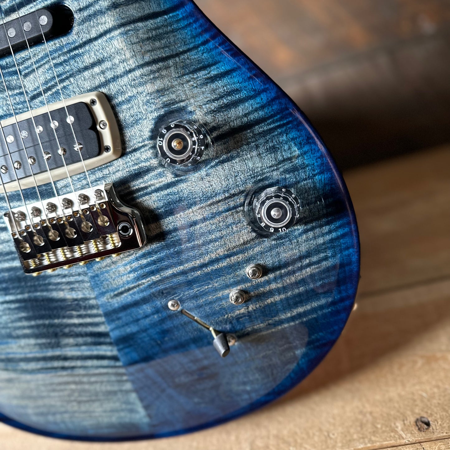PRS Modern Eagle V Custom Color - Grey Blueburst 417812