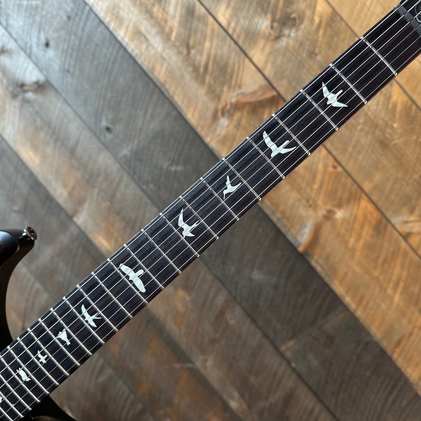 PRS Limited Edition Wood Library Select S2 Custom 24 Poplar Burl Top - Charcoal Burst S2089080
