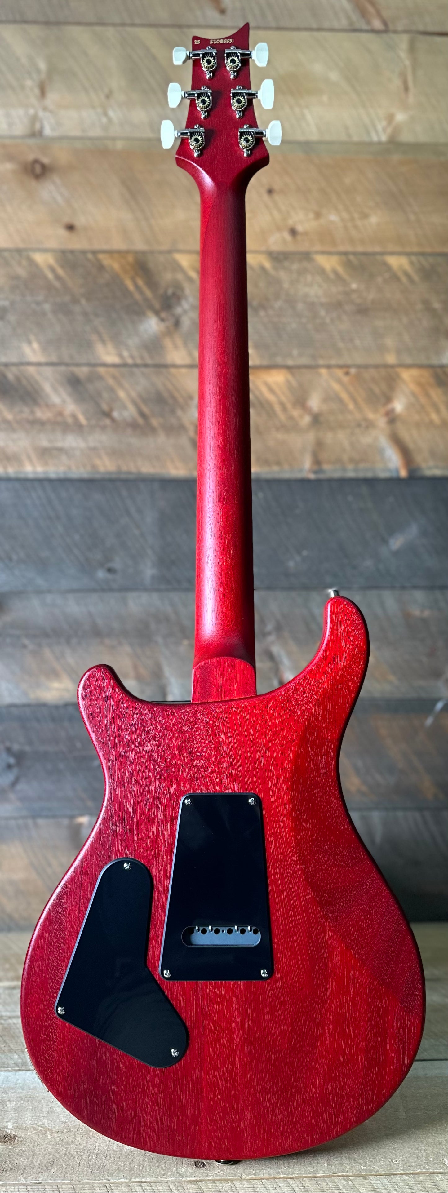 PRS S2 Wood Library Custom 24-08 QS Exclusive Satin Run! - Bonnie Pink Cherry Burst S2085531