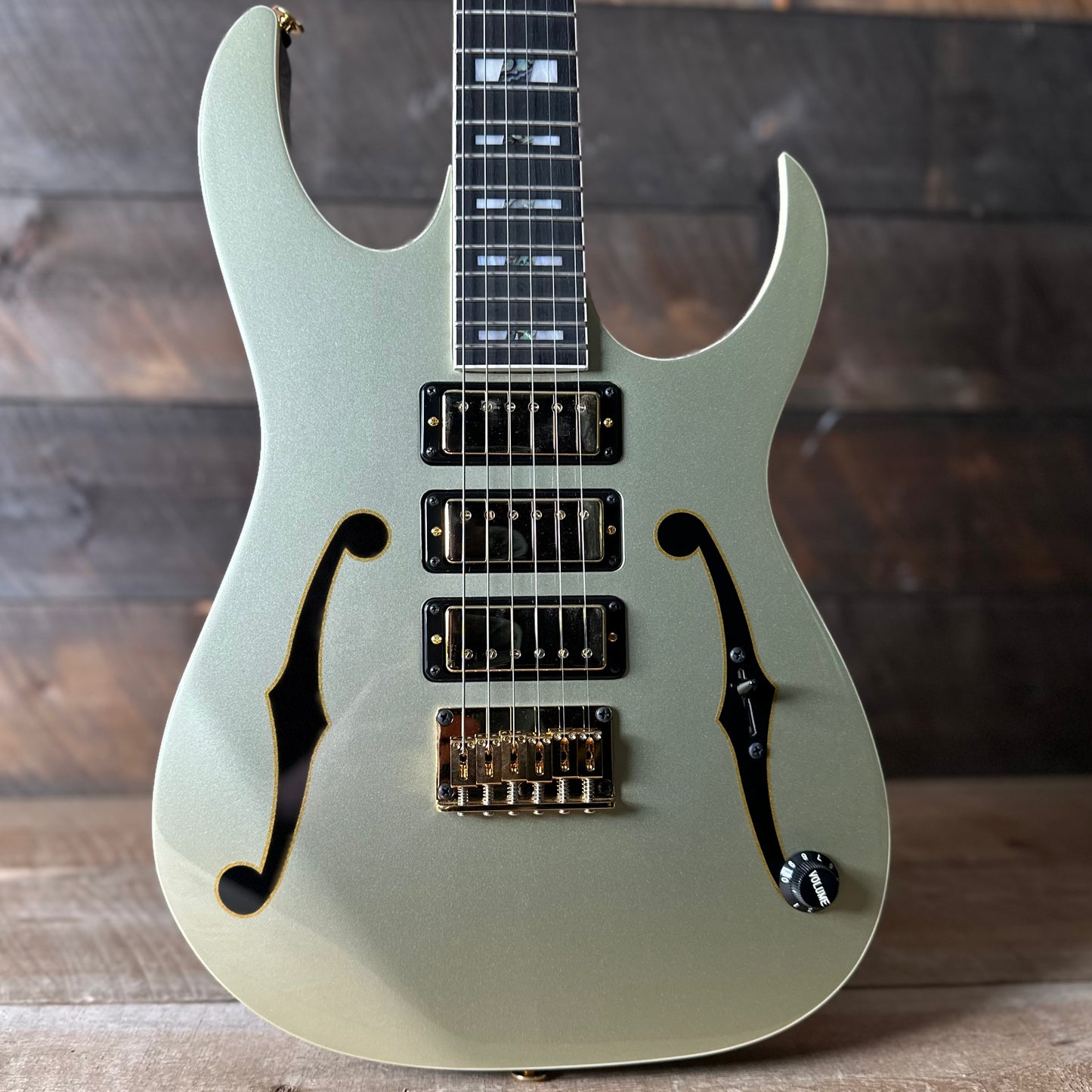 Used Ibanez PGM333 30th Anniversary Paul Gilbert Signature - Champagne Gold