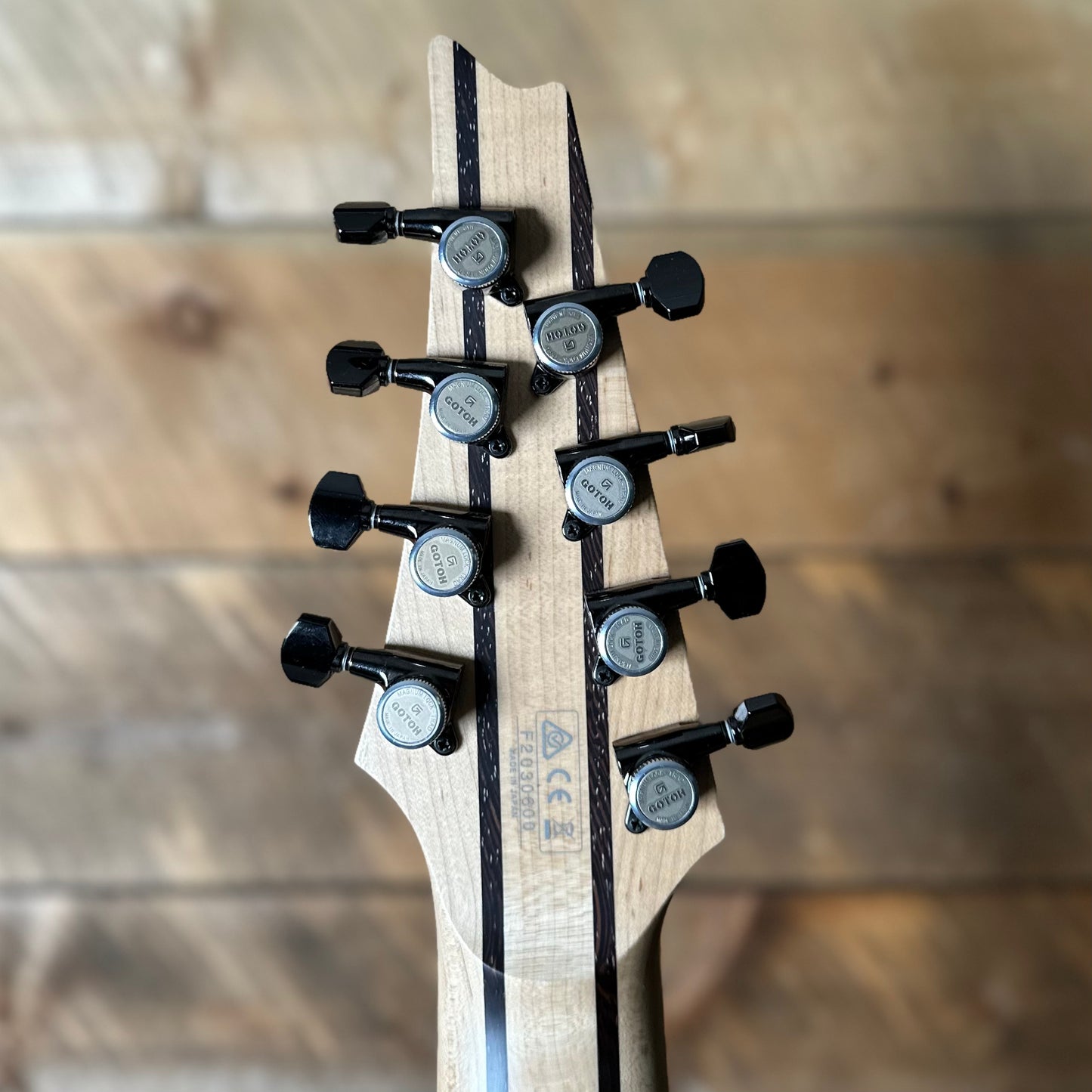 Used Ibanez Prestige RG5328 - Lightning Through A Dark 8-String Electric Guitar