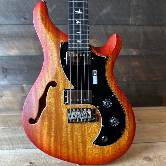 PRS S2 Vela Semi-Hollow HHT Quimper Edition – McCarty Sunburst Satin Nitro USA Electric Guitar S2089049